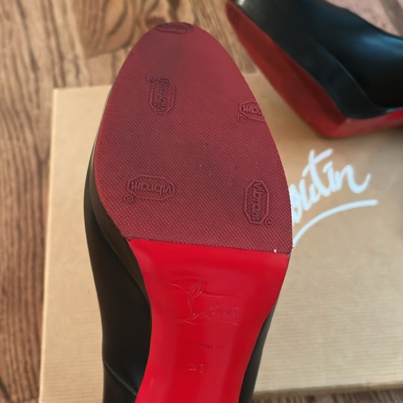 Christian Louboutin Black Bruges Platform Heel size 37 - Picture 11 of 17